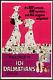 101 Dalmatians Movie Poster Original 27x41 Fld Re-release 1969 Disney Animation