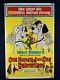 101 Dalmatians On Linen Orig Movie Poster One Sheet 1961 Walt Disney Cartoon