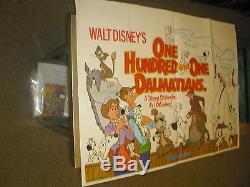 101 Dalmatians /reissue 1976 British Quad Movie Poster (walt Disney)