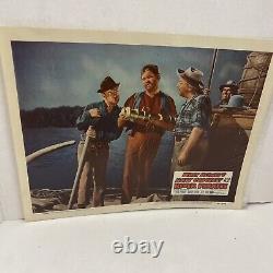 1956 Disney Movie Lobby Cards Davy Crockett And The River Pirates-full Set Of 8