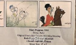 1964 Disneys Mary Poppins Original Production Cell Signed By Ward Kimball