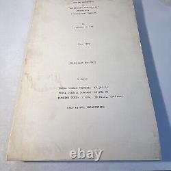 1967 THE HAPPIEST MILLIONAIRE Original Walt Disney Film Movie Script Continuity