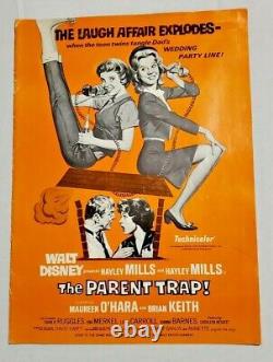 1968 The Parent Trap Original Movie Poster Walt Disney No Cut Outs