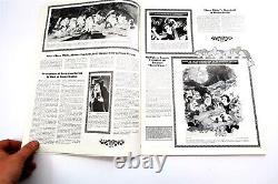 1975 Walt Disney SNOW WHITE AND THE SEVEN DWARFS Movie Pressbook Kit with Ad Pad