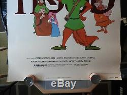 1982 Walt Disney's ROBIN HOOD 40 x 60 Movie Poster Peter Ustinov Phil Harris