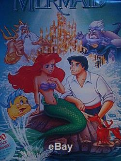 1989 The Little Mermaid Banned Phallic Original Movie Poster Rolled Disney
