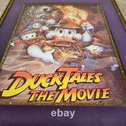 1990 Disney DUCK TALES THE MOVIE Vintage Movie Poster with 19x24 Frame