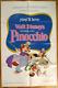 4 Original Disney Movie Posters! Snow White Fantasia Pinocchio Son Of Flubber