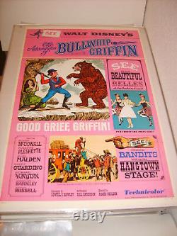ADVENTURES OF BULLWHIP GRIFFIN 1967 DISNEY ORIGINAL 27x41 MOVIE POSTER (468)