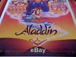 ALADDIN MOVIE POSTER DOUBLE Sided ORIGINAL DISNEY ROBIN WILLIAMS NEW NUMBERED