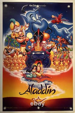 ALADDIN Original One Sheet Movie Poster 1992 WALT DISNEY