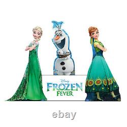ANNA ELSA OLAF Frozen Fever 3-Piece Set CARDBOARD CUTOUTS Standee Standup