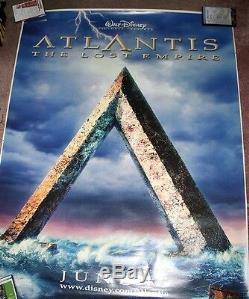 ATLANTIS THE LOST EMPIRE 6'x4' (2 VERSIONS) MOVIE BUS POSTERS WALT DISNEY 2001