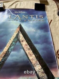 ATLANTIS The Lost Empire 70x48 Original Movie Poster DISNEY Rare Full Print P84