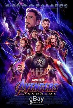 AVENGERS END GAME 27x40 Official Theatrical DS One-Sheet Poster Disney MARVEL