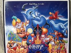 Aladdin original one sheet movie poster 1992 Disney NEW