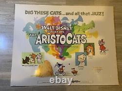 Aristocats Disney Original Half Sheet Movie Poster 1970