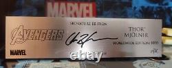 Autographed EFX Thor Mjolnir 11 Limited Edition Hemsworth Marvel Avengers Rare