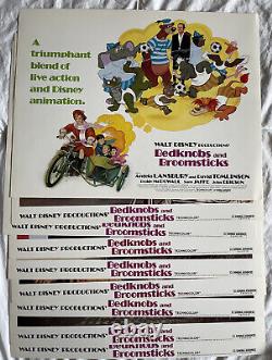 BEDKNOBS & BROOMSTICKS FULL SET OF 9 LOBBY CARD 11x14 1971 Disney