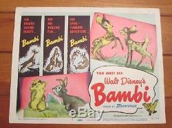 Bambi Original Title Card Walt Disney