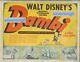 Bambi Original Us Title Card First Release Walt Disney Rare Vintage 1942