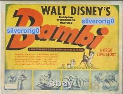 Bambi Original US Title Card First Release Walt Disney Rare Vintage 1942