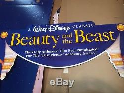 Beauty And The Beast- New Original Video Store Standee Display Disney