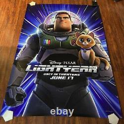 Buzz Lightyear & Sox 2022 D/S Disney Original Bus Stop Movie Poster 48x70inches