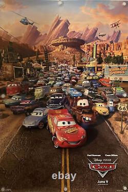 CARS Original One Sheet Movie Poster 2006 DISNEY/PIXAR