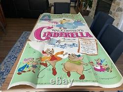 CINDERELLA movie poster original LARGE 3 sheet / three sheet DISNEY 41 x 84