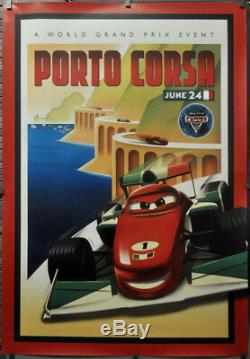 Cars 2 Orig 2011 47x69 Bus Shelter Movie Poster'porto Corsa' Disney Pixar Mater