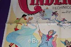 Cinderella Movie Poster R73 Original One Sheet Walt Disney
