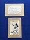 Cut Autograph Of Walt Disney Along With Studio Artist Inked-in Mickey Mouse Card