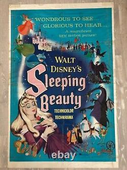 DISNEY 1959 SLEEPING BEAUTY ORIG 1-SHEET MOVIE POSTER 27x41 STYLE A, 35mm