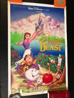DISNEY BEAUTY and the BEAST One Sheets Lot of 2 Posters 2-Sided DS