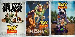 DISNEY'S TOY STORY LOTof3 27x40 1SH ROLLED ORIGINAL 1995 Movie Posters Int. Ver