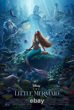 DISNEY THE LITTLE MERMAID Original 27x40 Double Sided Theater Poster-Final Rated