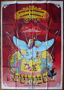 DUMBO French large movie poster 47x63 Walt Disney R70