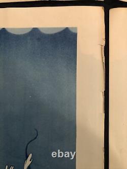 DUMBO Original Set of (4) Lobby Cards R1959 BLUE STYLE WALT DISNEY RARE