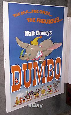 DUMBO original ROLLED DISNEY 30x40 movie poster