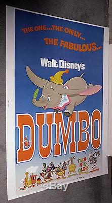 DUMBO original ROLLED DISNEY 30x40 movie poster