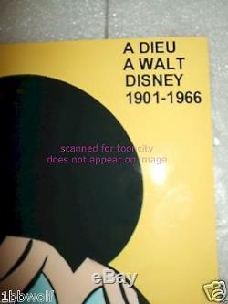 Death of Walt Disney Crying Mickey Mouse Paris Match NEW 8x10 inches Speechless