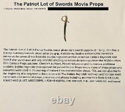 Debbie Reynolds Personally Owned The Patriot Movie Sword Screen Used Prop DISNEY