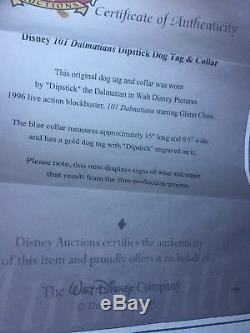 Disney 101 Dalmations Original Movie prop Memorabilia Dipstick Dog Collar Tag