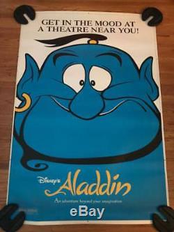 Disney Aladdin (1992) 48x70 Bus Shelter Advance Movie Poster Robin Williams