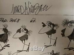 Disney Animation Celits Tough To Be A Bird Signed Ward Kimball 1969