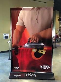Disney Avengers and Incredibles 8x5 ft. Genuine Vinyl Movie Banner Poster Mint