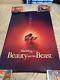 Disney Beauty And The Beast (1991)rare Original Doublesided Movie Poster 27 X 40