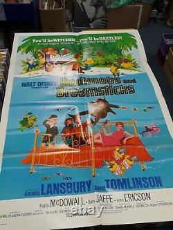 Disney Bedknobs & Broomsticks 71 / 289 Original 1 Sheet Poster Angela Lansbury