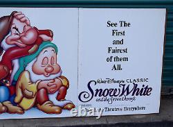 Disney Classic Snow White and the Seven Dwarfs Re-Release Movie Theater Display